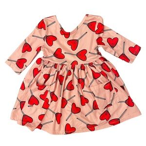 Mila & Rose Sucker for You 3/4 Sleeve Pocket Twirl Dress